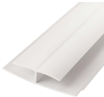 Планка соединительная H-образная для панелей ПВХ, белая, 3 м