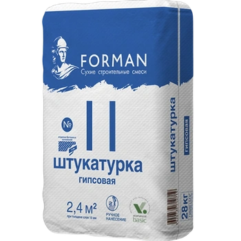 Штукатурка гипсовая Forman 11 ручного нанесения 10-30 мм, 28 кг