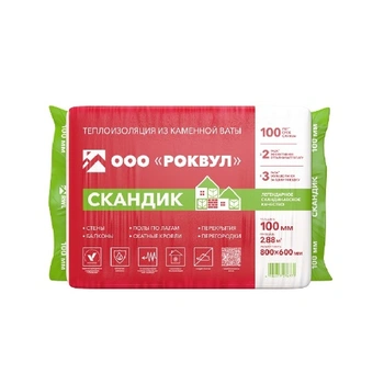 Утеплитель Rockwool Лайт Баттс Скандик 800х600х100 мм